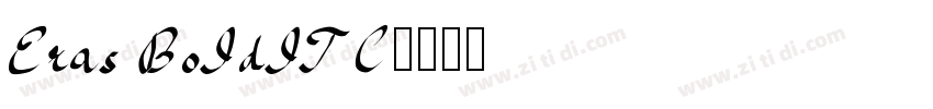Eras BoIdITC字体转换